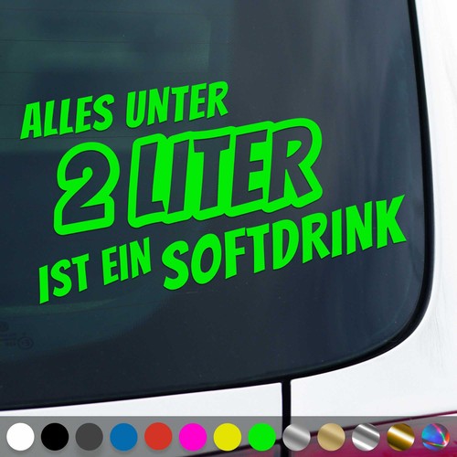 Alles unter liter - liter, aufkleber