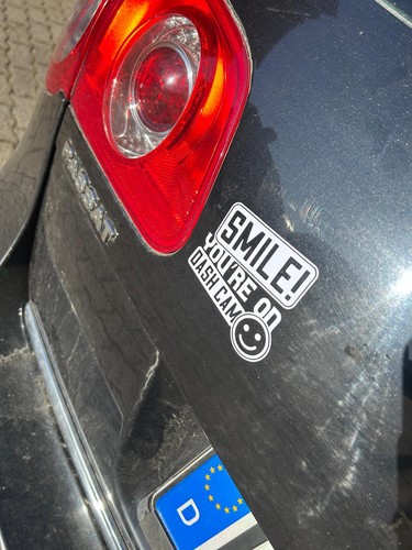 Dash cam aufkleber - cam, bitte