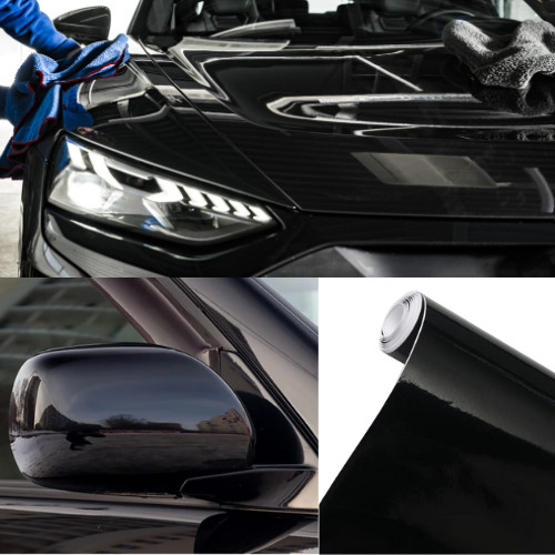 Premium auto schwarz glanz - schwarz,