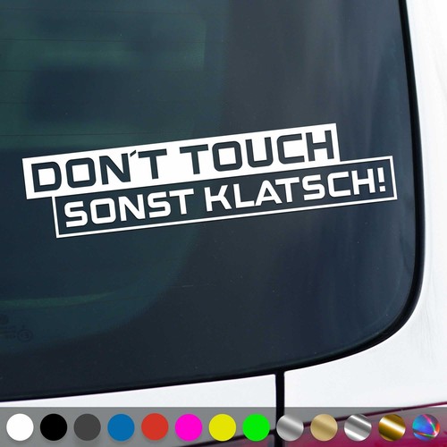 Dont touch aufkleber - touch,