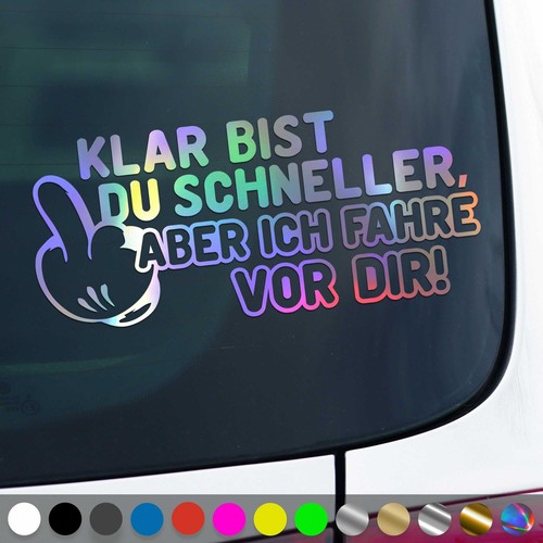 Klar bist schneller - du,