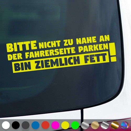 Ich bin fett - aufkleber, nicht