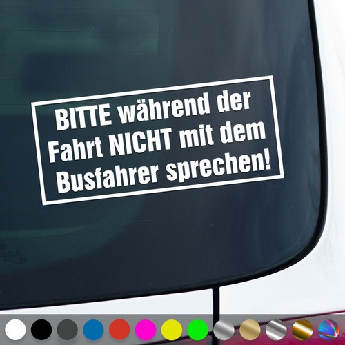 Busfahrer aufkleber während - busfahrer,