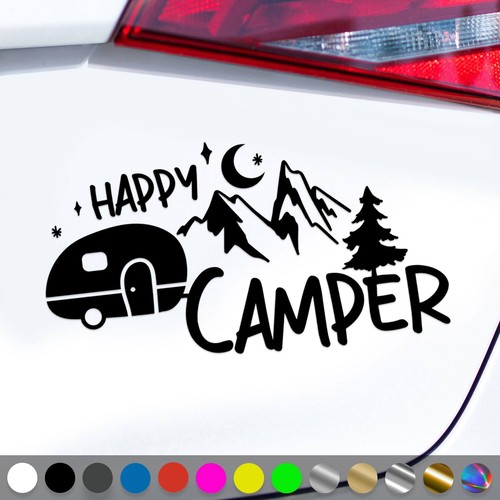 Camper aufkleber happy - camper,