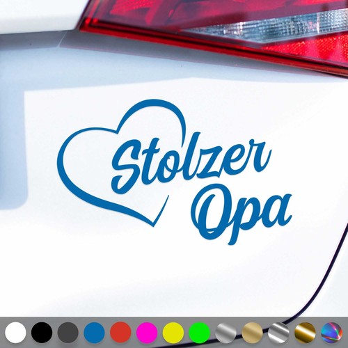 Stolzer opa aufkleber - stolzer,