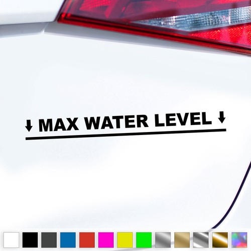 Max water level aufkleber - max,