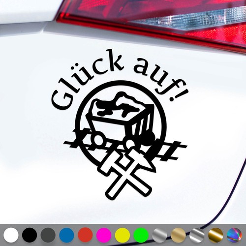Glück auf aufkleber - glück,