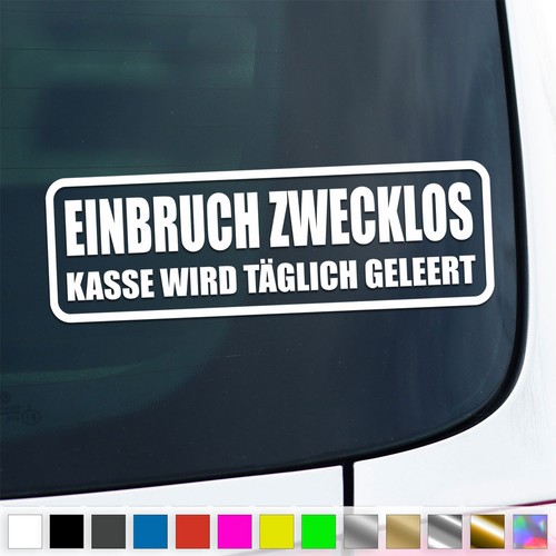 Kasse aufkleber einbruch - kasse,