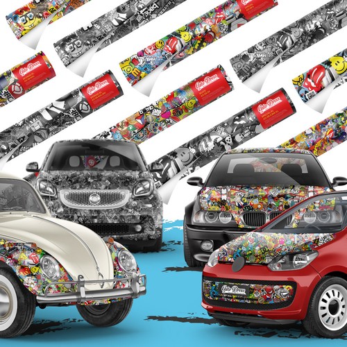 Stickerbomb auto folie für - auto-folie,
